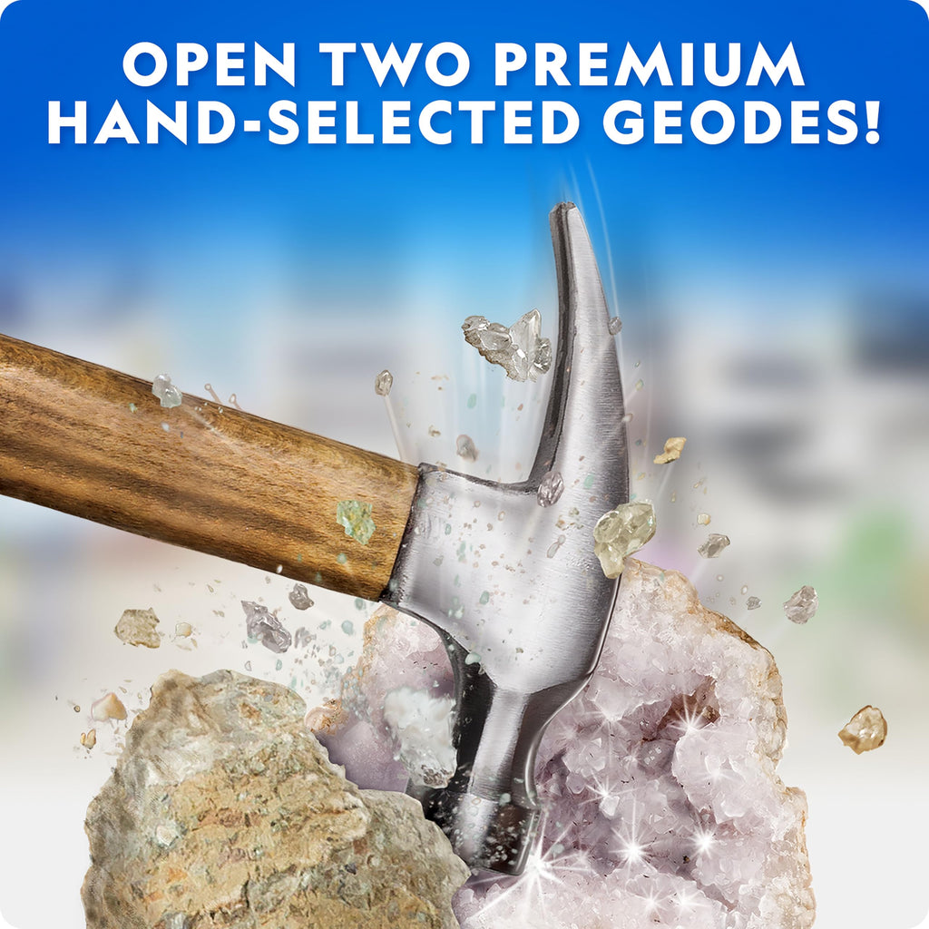 National Geographic Rock Collection Box for Kids – 300+ Piece Gemstones and Crystals Set Includes Geodes and Real Crystals, Rocks and Minerals, Science Kit for Kids, A Geology Gift for Boys and Girls