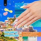 Beetles Gel Nail Polish Set, 53PCS Brown Green Blue Gel Polish Kit