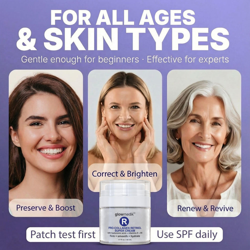 Anti-Aging Face Cream with Retinol & Hyaluronic Acid – Made in USA – Pro-Collagen Night Cream for Women & Men – Firming Face & Neck Moisturizer for Fine Lines, Wrinkles & Aging Skin – 1.7 fl oz