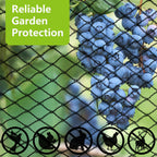 POYEE 30 x 30 FT Bird Netting for Garden Woven Mesh Garden Netting for Plants, Vegetable, Fruit Trees, Blueberry Bushes, Strawberries Against Birds, Deer, Squirrels and Other Animals