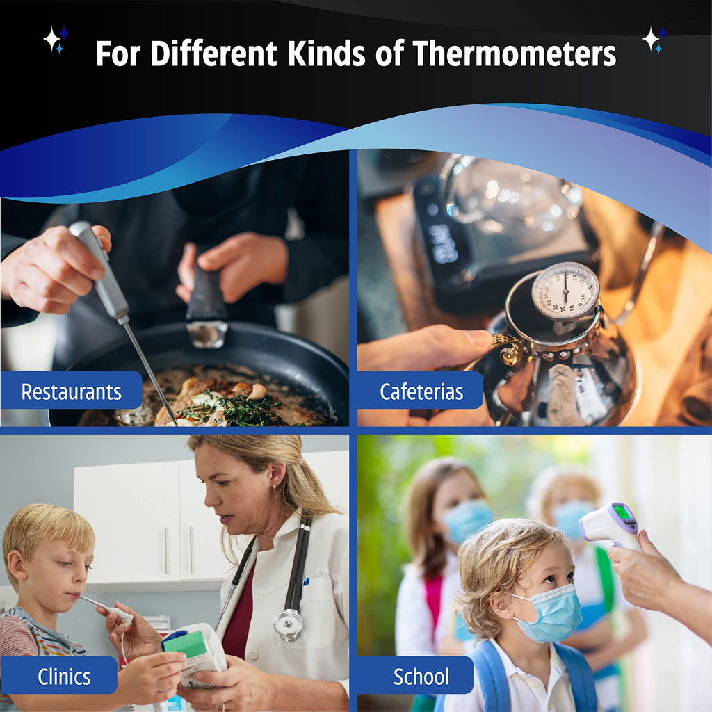 HandyClean Thermometer Wipes, 70% Isopropyl Alcohol 2x1 In, 1000 Count