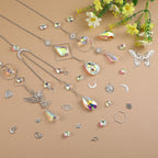 600 PCS DIY Suncatcher Kit Crystal Suncatchers for Windows Hanging Sun Catcher Kits for Adults Hanging Prism with Rainbow Maker for Indoor Window Garden Christmas Tree Decor Wedding Home