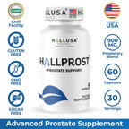 Hallusa Natural Próstata Inflamada - Prostatitis - Pastillas para la próstata - HALLPROST 60 CAPSULAS