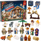 Nativity Advent Calendar 2026 for Kids, 24-Day Christmas Building Block Set