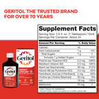 Geritol Liquid Vitamin and Iron Supplement, Energy Support, Contains High Potency B-Vitamins and Iron, Pleasant Tasting, Easy to Swallow, No Artificial Sweeteners, Non-GMO, 12 Oz, 3 Pack