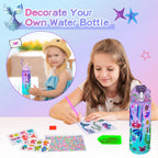Cherry Tale Mermaid Toys Gifts for Girls 4-6 7 8 9 10 Years Old, Girls Birthday Gifts Set with Light Up Star Pillow Diary Plush DIY Water Bottle Kits, for Daughter Niece Christmas