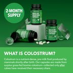 Grass Fed Colostrum Supplement for Immune and Gut Health, 2 Month Supply