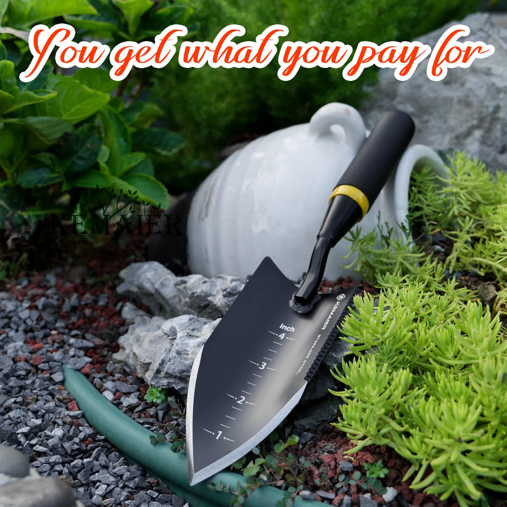 Kemaier Heavy Duty Gardening Hand Trowel - Stainless Steel Tool
