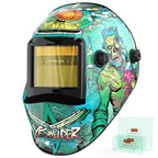 YESWELDER Auto Darkening Welding Helmet, Blue Light Blocking, 1/1/1/1 True Color Solar Powered Welding Hood with 2 Arc Sensors, Wide Shade 3.5/9-14 Welder Mask for TIG MIG ARC and Grind