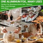 Aluminum Foil Sheets, 400 Count Tin foil,12" x 10.5" Pre-Cut Pop-Up Dispenser for Food Wrap, Hot Dog or Sandwich Wrap,Food Storage, Baking, Catering, Restaurant,Kitchen Use (Silver, 12 Inch)