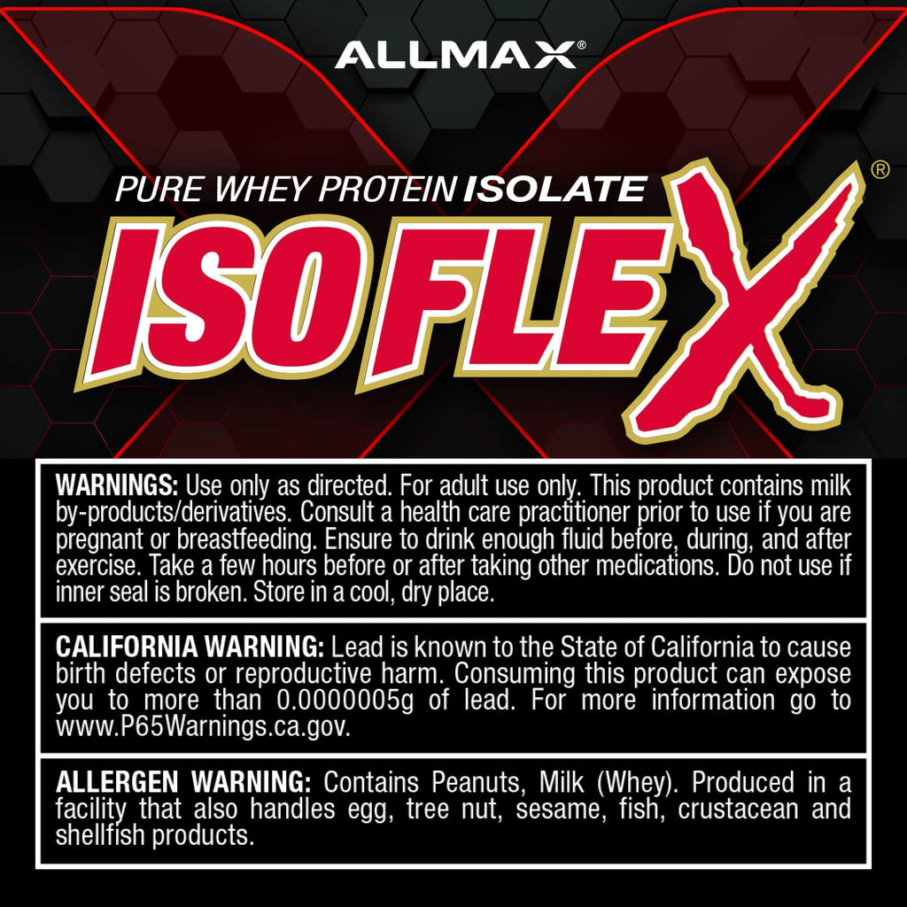 ALLMAX ISOFLEX Pure Whey Isolate Protein Powder - Gluten Free, Low Lactose, Sugar-Free - High-Protein, Clean, Keto-Friendly for Pre Post Workout Supplement for Women and Men | Chocolate Mint, 2lb