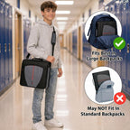 Case-it School Zipper Binder | 3-Inch O-Rings | 600-Sheet | D-146 Jet Black