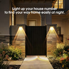 AUDLES Solar Fence Lights Outdoor, 3 Modes Warm/Neutral/Cool White Fence Lights Solar Powered for Outside, IP65 Waterproof, 60 Lumens Solar Light for Step, Pathway, Garden, Deck, Stairs - 8 Pack