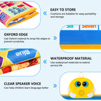 Electronic Alphabet Wall Chart, Talking ABC, 123s, Music Poster, Kids Learning Toys for Toddlers 1-3, Interactive Educational Toddler Toy, Birthday Gifts for Age 1 2 3 4 5 Year Old Boys Girls - Blue