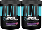 Animal Juiced Amino Acids - BCAA Powder EAA Matrix Plus Hydration with Electrolytes and Sea Salt Anytime Recovery and Improved Performance,Grape Flavor,30 Servings,(Pack of 2)