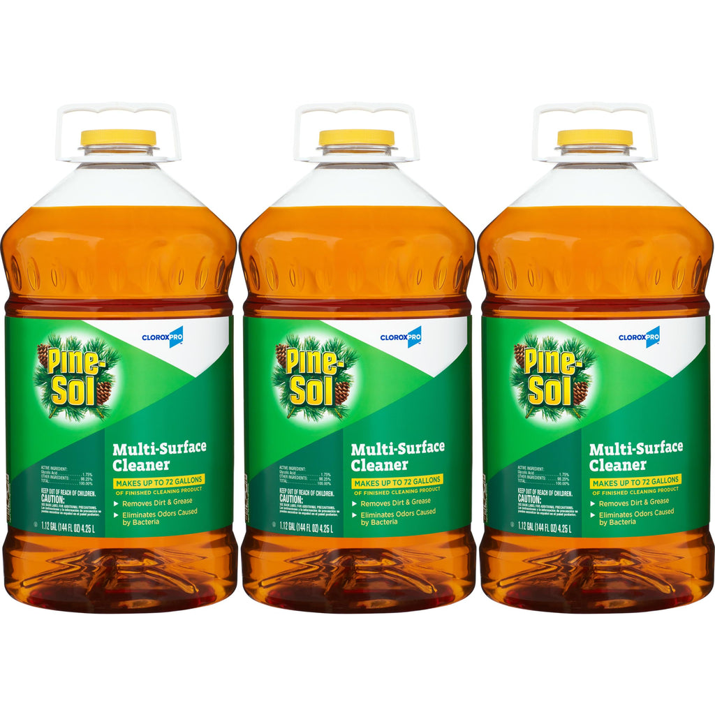 Pine-Sol Multi-Surface Cleaner, CloroxPro, All-Purpose Cleaner, Original Pine, Fl Oz, Pack of 3 (Package May Vary)