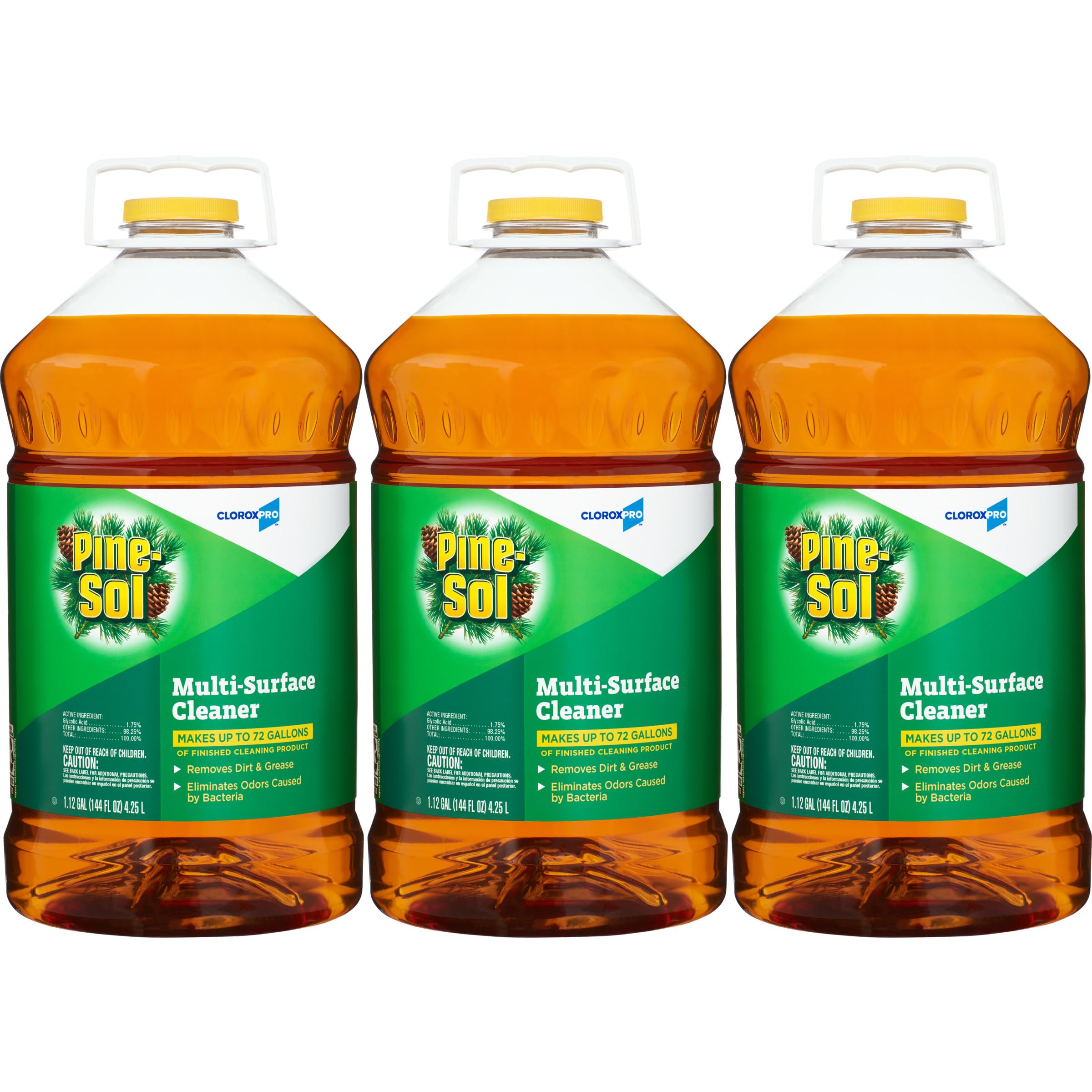 Pine-Sol Multi-Surface Cleaner, CloroxPro, All-Purpose Cleaner, Original Pine, Fl Oz, Pack of 3 (Package May Vary)