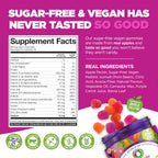 NUTRAMIN Daily Vegan Keto Multivitamin Gummies Non-GMO Natural Vitamin C, D + Zinc for Immunity, Plant-Based, Sugar-Free, Nut-Free, Gluten-Free, Biotin, Vitamin A, B, B6, B12 & More 45 Days (90 Count)