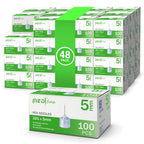 Medt - Fine Insulin Pen Needles (32G 5mm), Diabetic Needles for Insulin Injections, Ultra Fine Compatible with Most Diabetes Pens - 48 Boxes of 100ct Bulk
