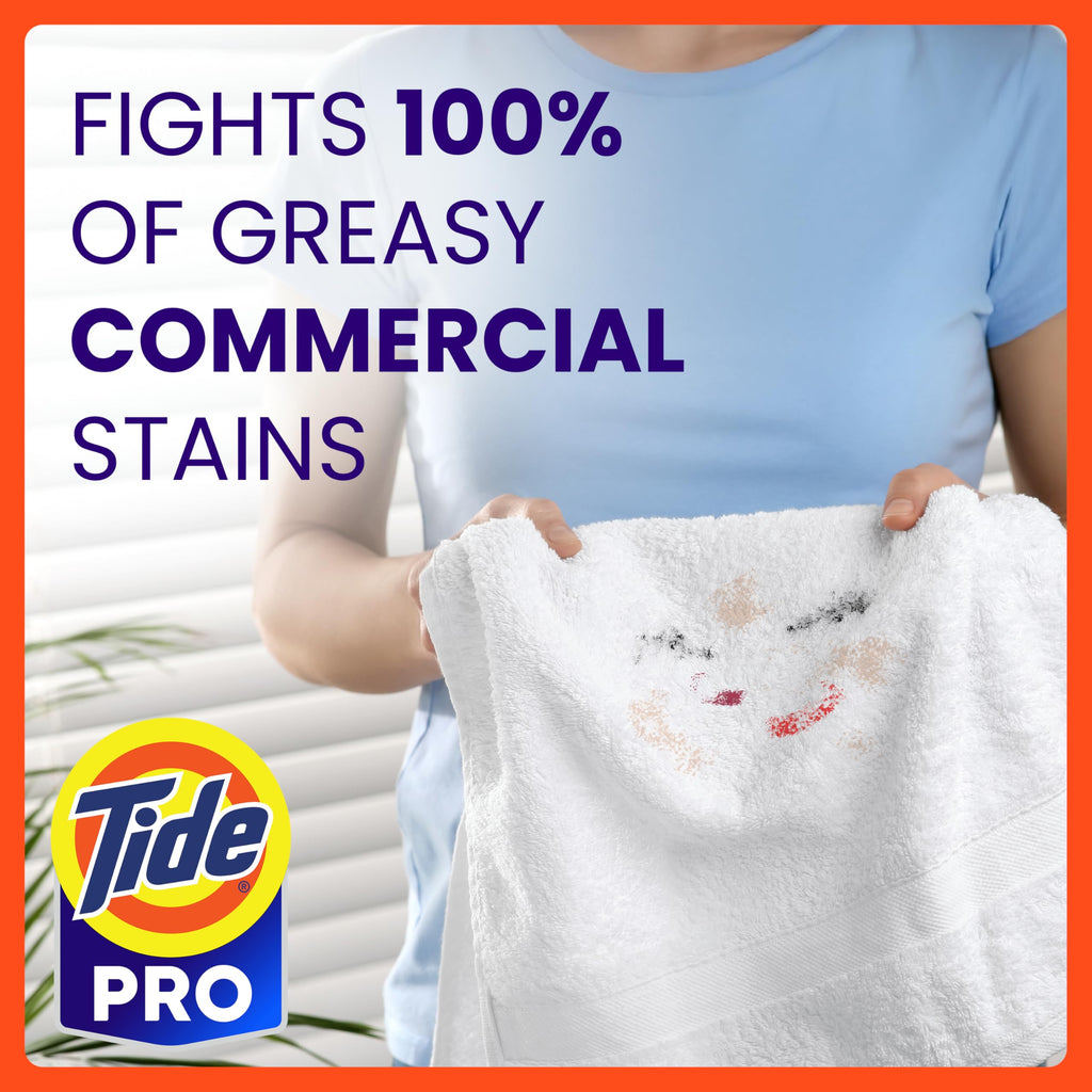 Tide PRO Laundry Detergent Liquid for Commercial Stains (170 oz, 4 pack)