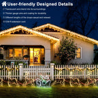 Icicle Lights for Outside Christmas Lights Outdoor 66ft 640 LEDs Warm White