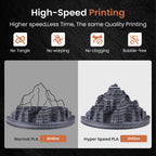 ERYONE Matte Rock Rainbow 3D Printer PLA Filament 1.75 +/-0.03mm, Matte Multicolor Filament PLA 1KG(2.2LBS) Spool, 30-500mm/s High Speed Printing Twist Rainbow PLA, Zebra Stone