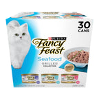 Purina Fancy Feast Grilled Seafood Wet Cat Food, 3 oz Cans, 30-Pack