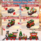 Rubypop Christmas Train Advent Calendar 2026 Building Blocks Set for Boys