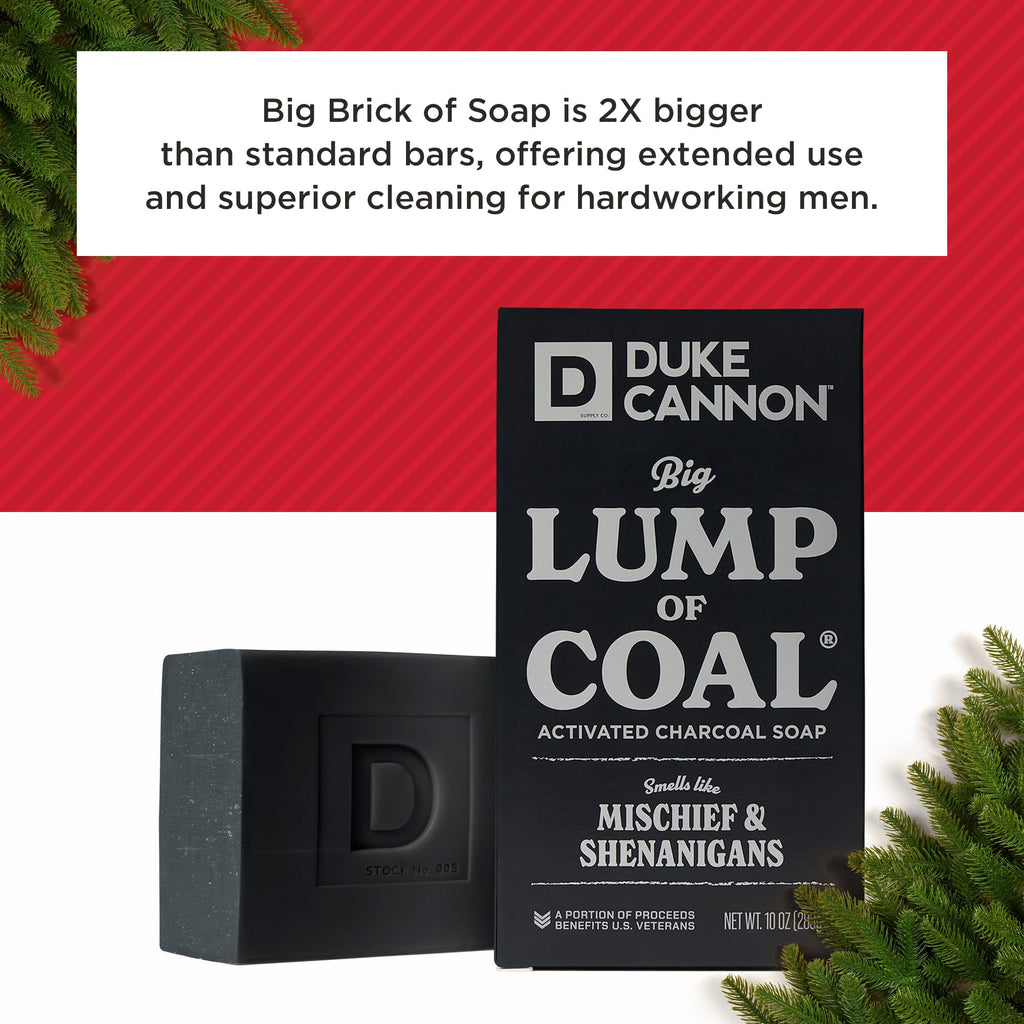 Duke Cannon Big Lump of Coal Soap for Men, 10 oz (Pack of 3)