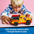 LEGO City Lifeguard Beach Rescue Truck Toy - Building Toy for Kids, Boys and Girls, Ages 6+ - Includes 2 Minifigures, Shark Toy - Gift for Beach-Loving Kids - 60453