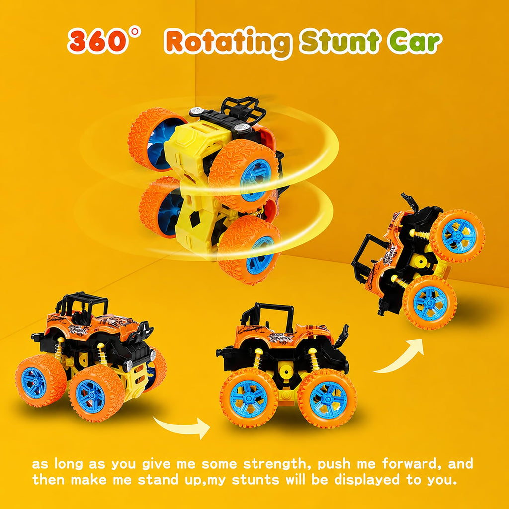 Monster Truck for Boys 3 4 5 6 7 Year Old Push and Go Friction Powered Car