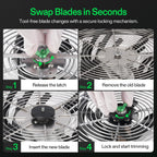 VIVOSUN 19" Bud Leaf Bowl Trimmer with Clear Dome, Stainless Steel Blades