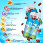 SIGNILIFE AREDS 2 Plus Eye Vitamins-40mg Lutein and 4mg Zeaxanthin with Astaxanthin 12mg,Vitamins C, E, Saffron & DHA - Eyebright,Blue Light Protection,Eye Health Support-160 Softgels
