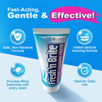 Fresh 'n Brite Denture Cleaner Paste, ADA Accepted Dual Action Formula for Fresh Breath & Gentle Care of Dentures, 1 Count
