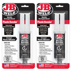 J-B Weld Plastic Bonder Black 25ml Syringe - 2 Pack (50139-2), 25 ml - 2 Pack