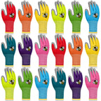 Yumoin 18 Pairs Kids Gardening Gloves Foam Rubber (Medium (Age 6-8))