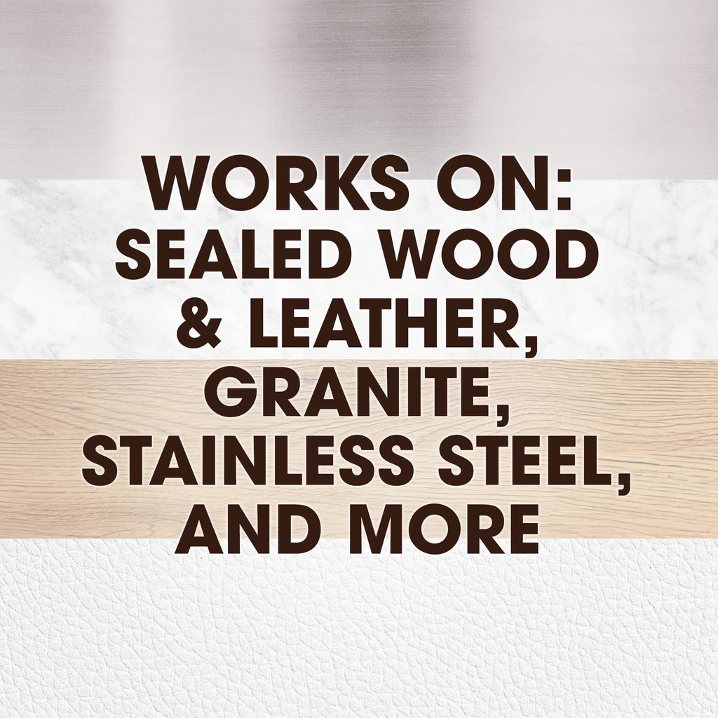 Pledge Enhancing Polish Spray, Wood Furniture & Stainless Steel Polish, Remove Dust and Fingerprints, Fast Shine and Protect, Prevent Scratches & Knicks - Lemon Scent, 9.7oz, Pack of 6
