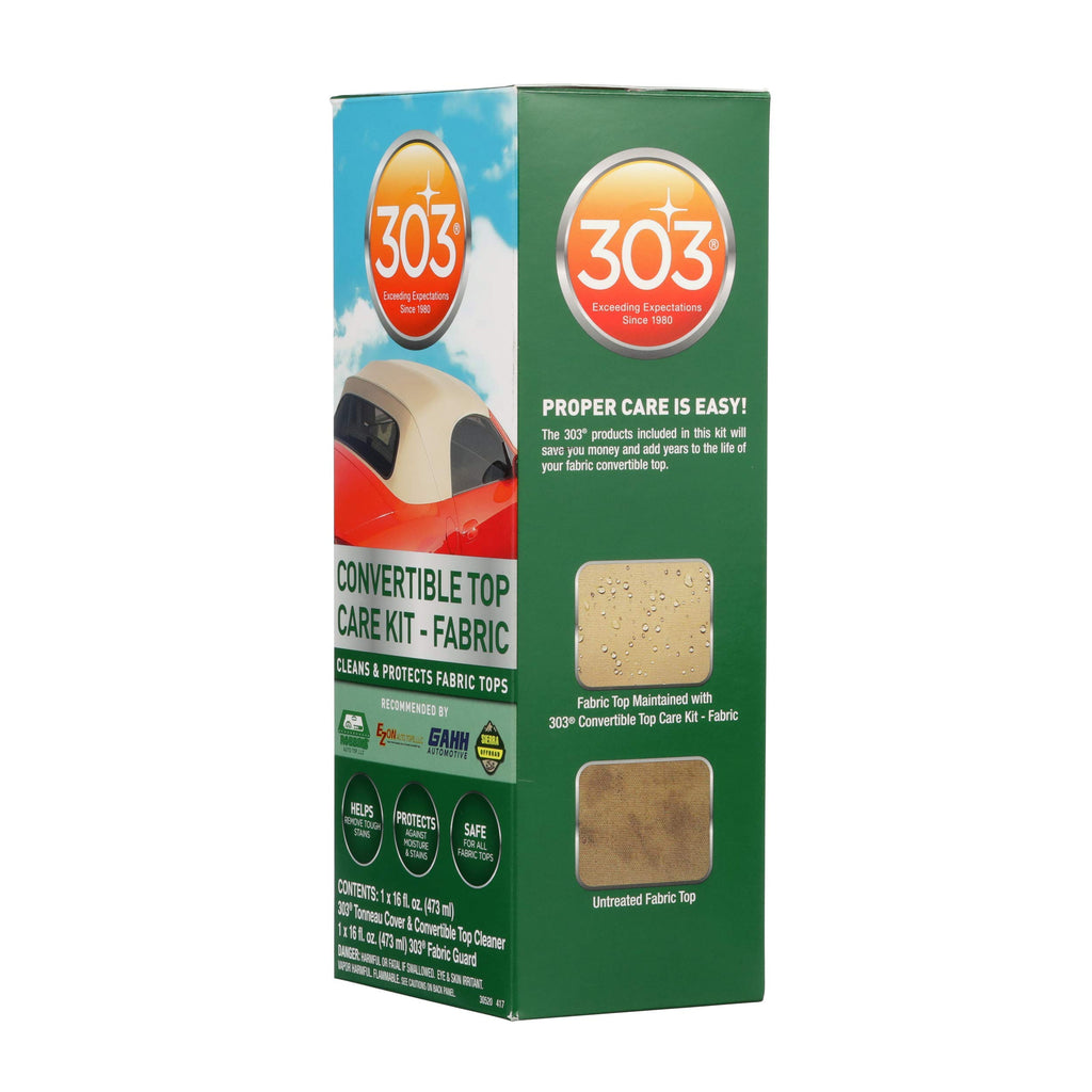 303 Products (30520) Convertible Top Cleaning and Care Kit with Cleaner and Fabric Guard Helps Maintain Water Repellency, Protects Fabric Convertible Tops and Tonneau Covers, 32 fl oz