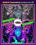 2 Pack 50W LED Black Light, Waterproof Blacklight for Glow Party, Halloween