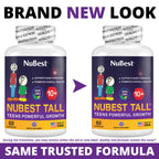 NuBest Tall 10+ - Advanced Bone Strength Formula - Supports Immunity, Healthy Development & Optimal Wellness - for Children (10+) & Teens Who Drink Milk Daily - Pack 2 | 2 Months Supply