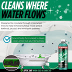 Oh Yuk Jetted Tub Cleaner 2X Concentrated – Deep Cleaning Jetted Bathtub & Jacuzzi Cleaner for Tub Systems with Jets – Removes Buildup – 16 fl oz