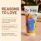 St. Ives Acne Control Apricot Face Scrub, Deep Exfoliator Skin Care, Prevents Acne for Radiant Skin, Salicylic Acid Acne Treatment Facial Scrub, Made with 100% Natural Exfoliants, 6 oz, 4 Pack