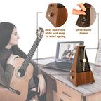 Tempi Tempi Metronome for Musicians (Plastic Mahogany Grain Veneer) ., E-Book, 2 Months Free Music Lessons