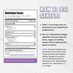 GENEPRO GEN. 3 Musclegen Research Unflavored Protein Powder with Collagen Peptides - Lactose-Free, Gluten-Free Protein Supplement Shake for Hair, Skin and Nails (30 Servings)