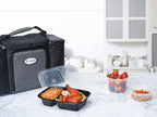 Glotoch Express Meal Prep Containers Reusable 34 OZ 20 PC Disposable Food Container with Lids Storage Plastic Togo Containers Take Away Lunch Container BPA Free, Freezer Safe, Microwave 1 Compartment