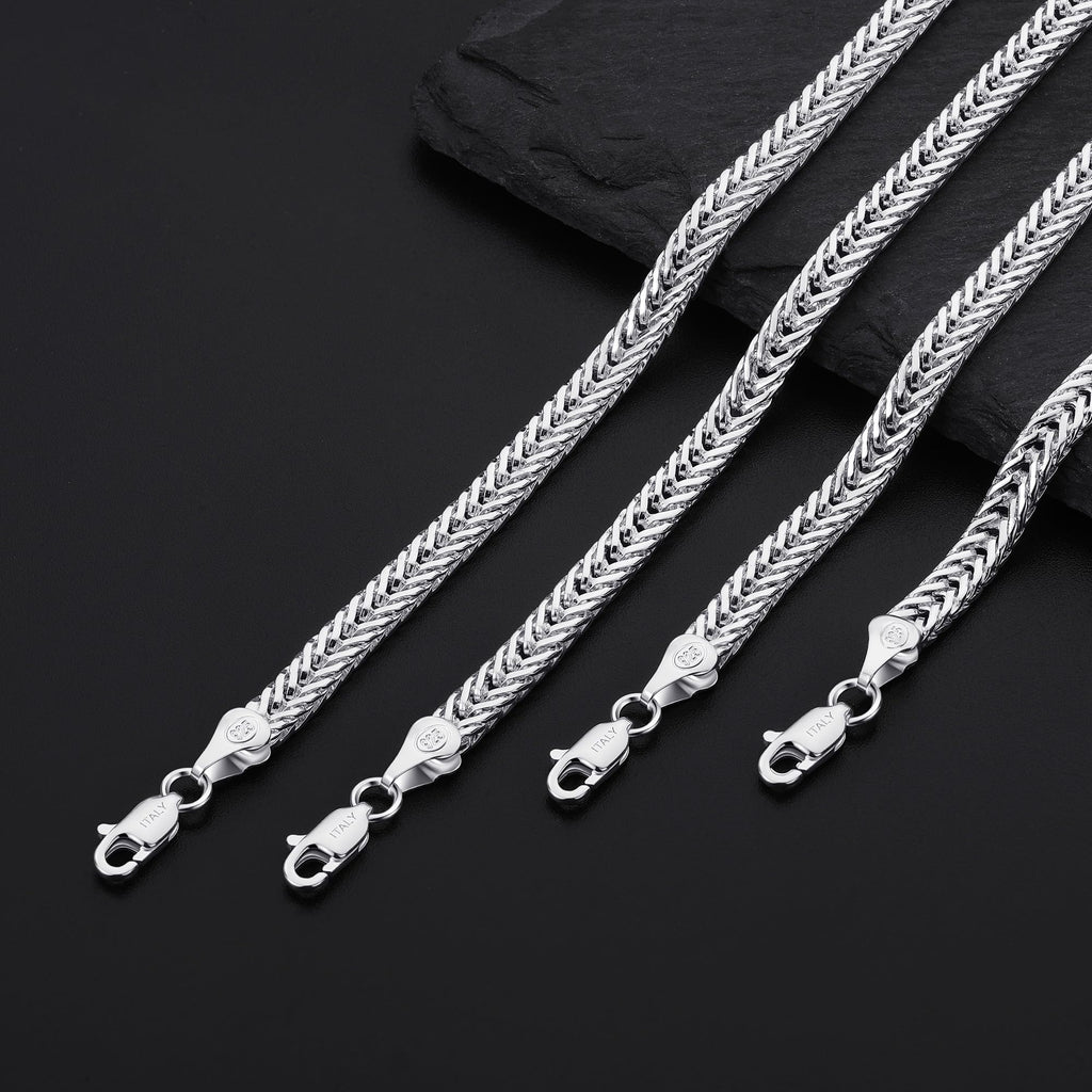 Sterling Silver Bracelets for Women, 925 Sterling Silver 5MM Mesh Bracelets