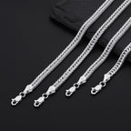 Sterling Silver Bracelets for Women, 925 Sterling Silver 5MM Mesh Bracelets