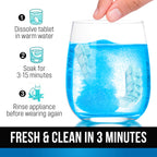 ZENGATE Retainer Cleaner Tablets for Dentures, Retainers, Aligners & Night Guards – 120 Denture Cleaning Tablets, 3-Minute Deep Clean, Removes Odor, Plaque & Stains – FSA HSA Eligible
