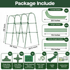 48x48 Cucumber Trellis for Raised Bed - U Shape Vegetable Garden Trellis for Climbing Plants Outdoor - Support for Cucumbers, Pea, Zucchini, Squash,Tomato, Green Bean, Vine, Watermelon, Melon, Pumpkin
