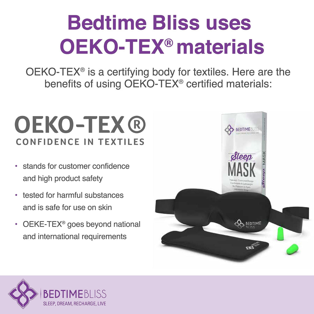 Eye Mask for Sleeping | Sleep Mask Men/Women Better Than Silk Our Luxury Blackout Contoured Eye Masks are Comfortable - This Sleeping mask Set Includes Carry Pouch and Ear Plugs (Lavender)